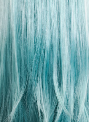 Pastel Blue Straight Lace Front Synthetic Wig LF5132A