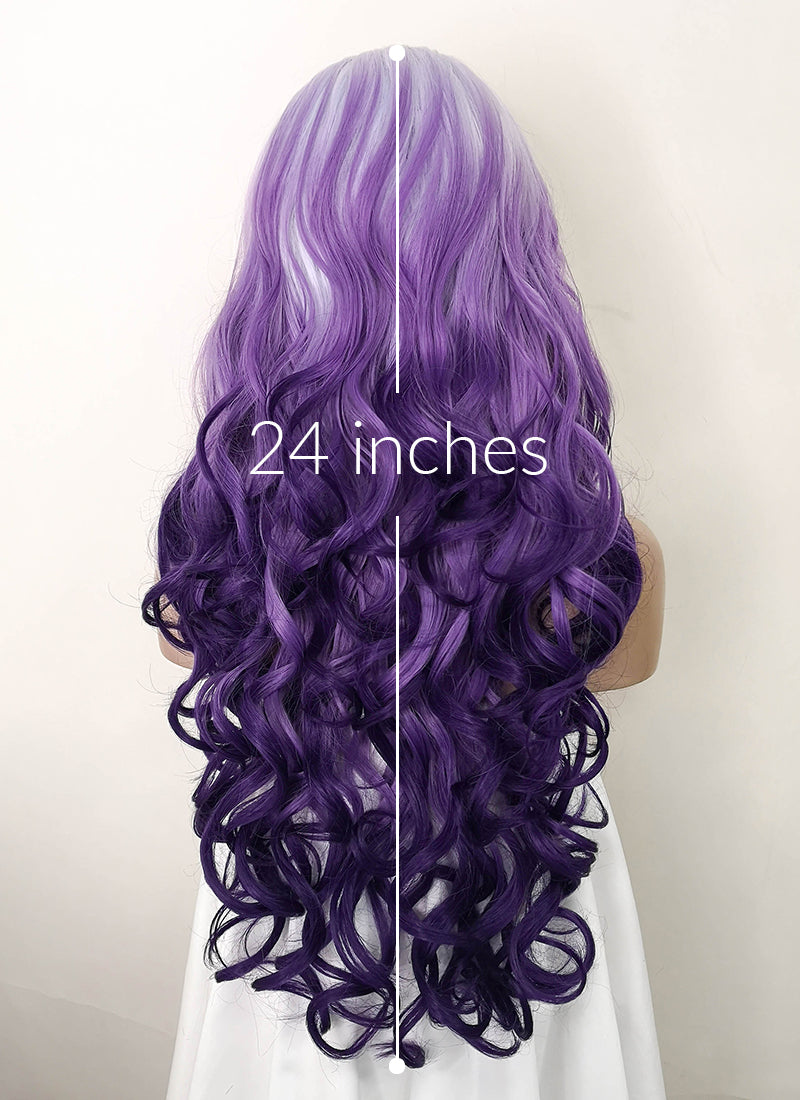 Purple ombre wig bob outlet