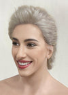 The Sandman Desire Pastel Blondish Grey Straight Pixie Lace Front Synthetic Men's Wig LF5143A