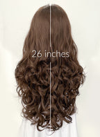 Brunette Wavy Lace Front Synthetic Wig LF5150