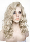 Light Ash Blonde Wavy Lace Front Synthetic Wig LF6004