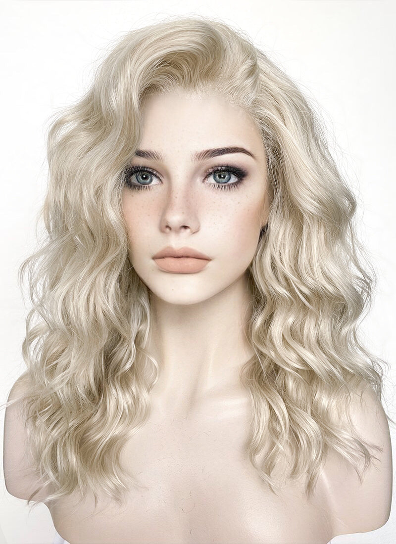 Light Ash Blonde Lace Front Wig LF6004 WigIsFashion