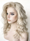 Light Ash Blonde Wavy Lace Front Synthetic Wig LF6004