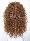 Retro Brown Curly Lace Front Synthetic Wig LF6005