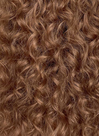 Retro Brown Curly Lace Front Synthetic Wig LF6005