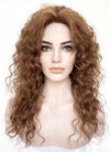 Retro Brown Curly Lace Front Synthetic Wig LF6005