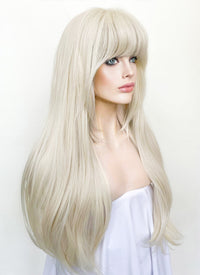 Barbie Platinum Blonde Straight Lace Front Synthetic Wig LF6022