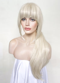 Barbie Platinum Blonde Straight Lace Front Synthetic Wig LF6022