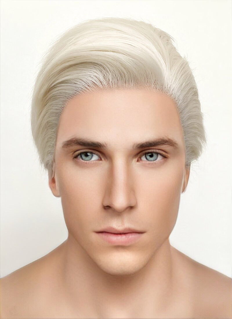 Barbie Ken Platinum Blonde Straight Lace Front Synthetic Wig LF6023
