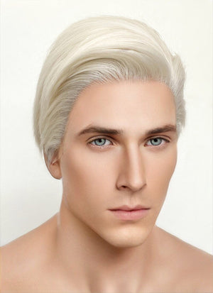 Barbie Ken Platinum Blonde Straight Lace Front Synthetic Wig LF6023