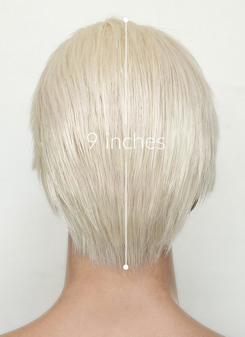 Barbie Ken Platinum Blonde Straight Lace Front Synthetic Men's Wig LF6023