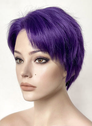 Ahsoka Sabine Wren Purple Straight Lace Front Synthetic Wig LF6030