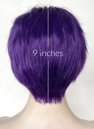 Ahsoka Sabine Wren Purple Straight Lace Front Synthetic Wig LF6030
