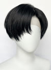 Jet Black Straight Lace Front Synthetic Men's Wig LF6050