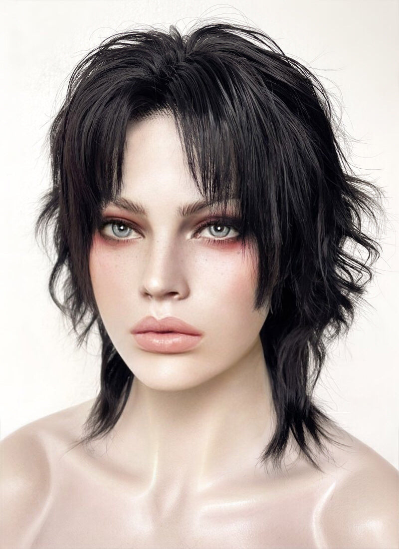 Baldur's Gate 3 Evelyn (Tav/OC Character) Natural Black Wavy Lace Front Synthetic Wig LF6052