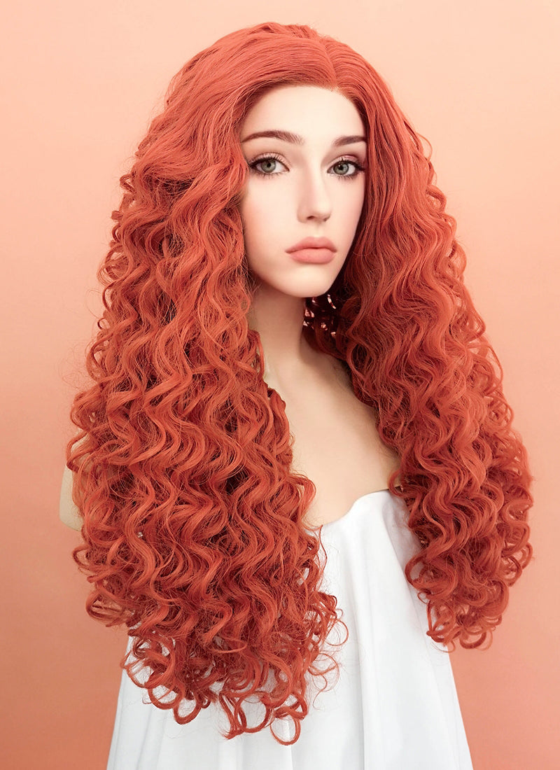 Ginger Spiral Curly Lace Front Synthetic Wig LF663J
