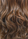 Chestnut Brown Wavy Lace Front Synthetic Wig LF667J