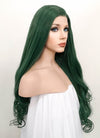 Wavy Deep Sea Green Lace Front Synthetic Wig LF667V