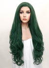Wavy Deep Sea Green Lace Front Synthetic Wig LF667V
