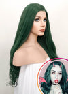 Dark Green Wavy Lace Front Synthetic Wig LF667V