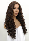 Brunette Spiral Curly Lace Front Synthetic Wig LFB169