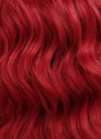Red Wavy Bob Lace Front Synthetic Wig LFB408