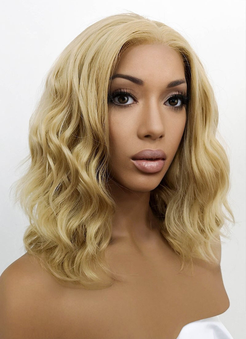 Blonde Wavy Lace Front Synthetic Wig LFB418