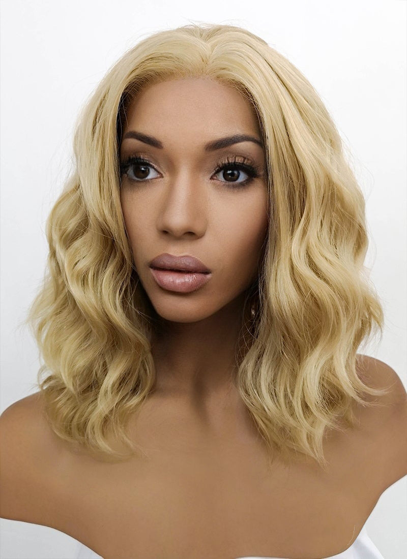 Blonde Wavy Lace Front Synthetic Wig LFB418