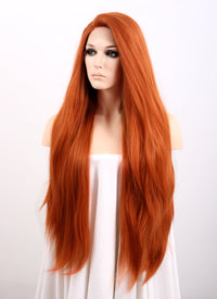 Ginger Straight Yaki Lace Front Synthetic Wig LF624