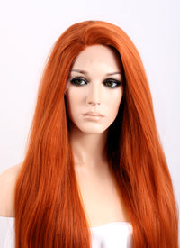 Ginger Straight Yaki Lace Front Synthetic Wig LF624