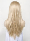 Ash Blonde Straight  Layered Hush Cut Lace Front Synthetic Wig LFK5536A