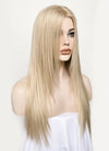 Ash Blonde Straight Lace Front Synthetic Wig LFK5536A