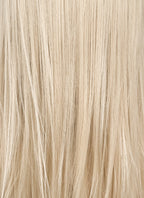 Ash Blonde Straight  Layered Hush Cut Lace Front Synthetic Wig LFK5536A