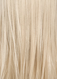 Ash Blonde Straight  Layered Hush Cut Lace Front Synthetic Wig LFK5536A