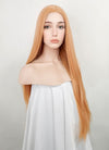 Pastel Orange Straight Lace Front Synthetic Wig LFK5537