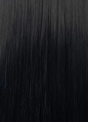 Black Straight 13" x 6" Lace Top Kanekalon Synthetic Hair Wig LFS018
