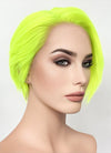 Neon Green Straight Bob 13" x 6" Lace Top Synthetic Wig LFS032