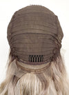 Blonde Mixed Brown With Dark Roots Wavy 13" x 6" Lace Top Kanekalon Synthetic Hair Wig LFS033