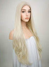 Straight Platinum Blonde Lace Front Synthetic Wig LW150D