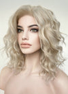 Pastel Ash Blonde Wavy Lace Front Synthetic Wig LW4017