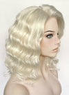 Platinum Blonde Wavy Lace Front Synthetic Wig LW4031