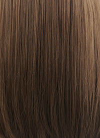 Chestnut Brown With Dark Roots Straight Synthetic Wig NS050