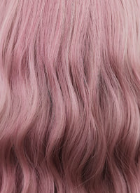 Pink Wavy Bob Synthetic Wig NS063