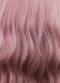 Pink Wavy Bob Synthetic Wig NS063