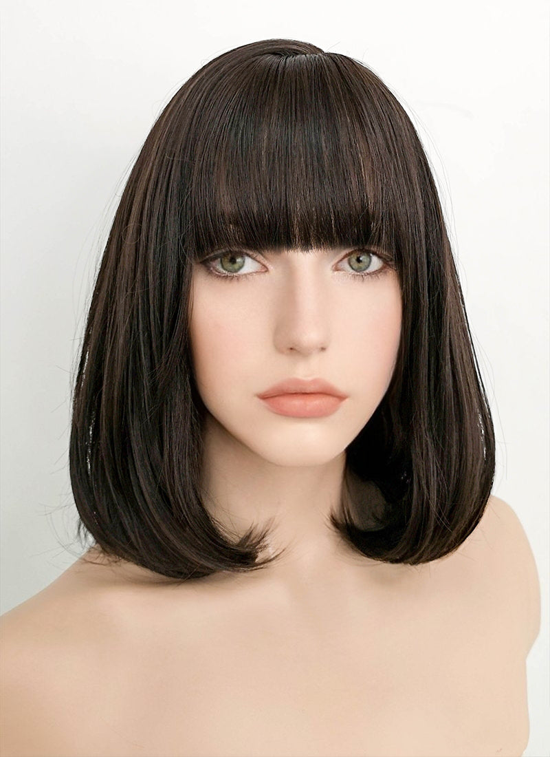 Brunette Straight Bob Synthetic Wig NS077