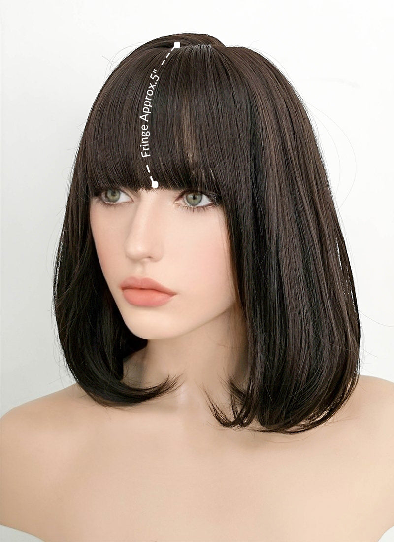 Brunette Straight Bob Synthetic Wig NS077