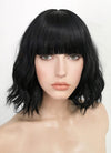 Black Wavy Bob Synthetic Wig NS152