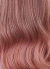 Pink With Dark Roots Wavy Synthetic Wig NS186