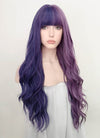 Two Tone Purple Wavy Synthetic Wig NS202