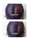 Two Tone Purple Wavy Synthetic Wig NS202